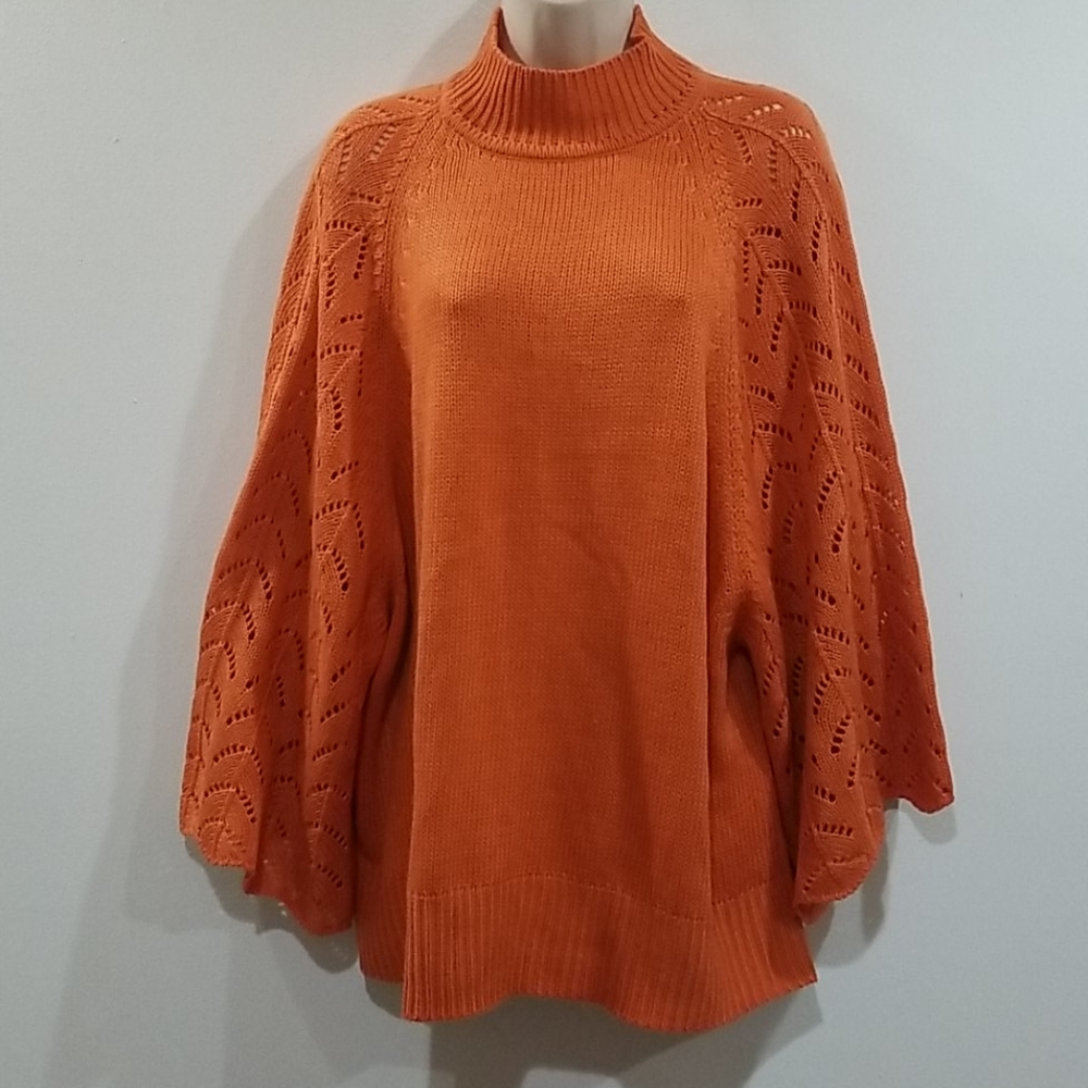 JL Studio women's orange sweater size 1x